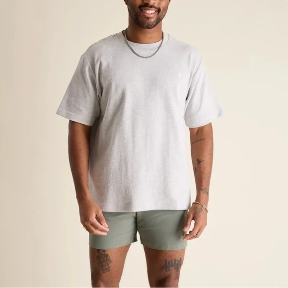 NWT Chubbies The Basic Oversized Tee - Size S, Mid Gray Heather - Picture 11 of 14